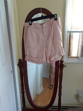 Womens Pink Cuffed Shorts Size 6 Ivanka Trump